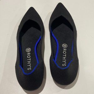 Rothy’s “The Point”, Black, Size 12.5